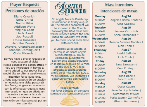 A Time for Reflection, Prayer, and Community at St. Angela Merici
