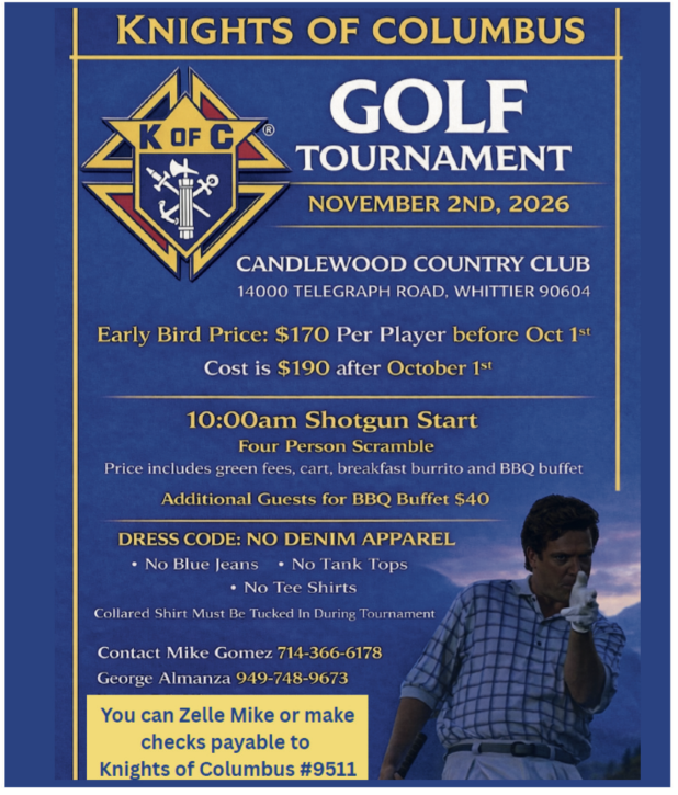 Tee Off for Fellowship: Join the Knights of Columbus Golf Tournament!