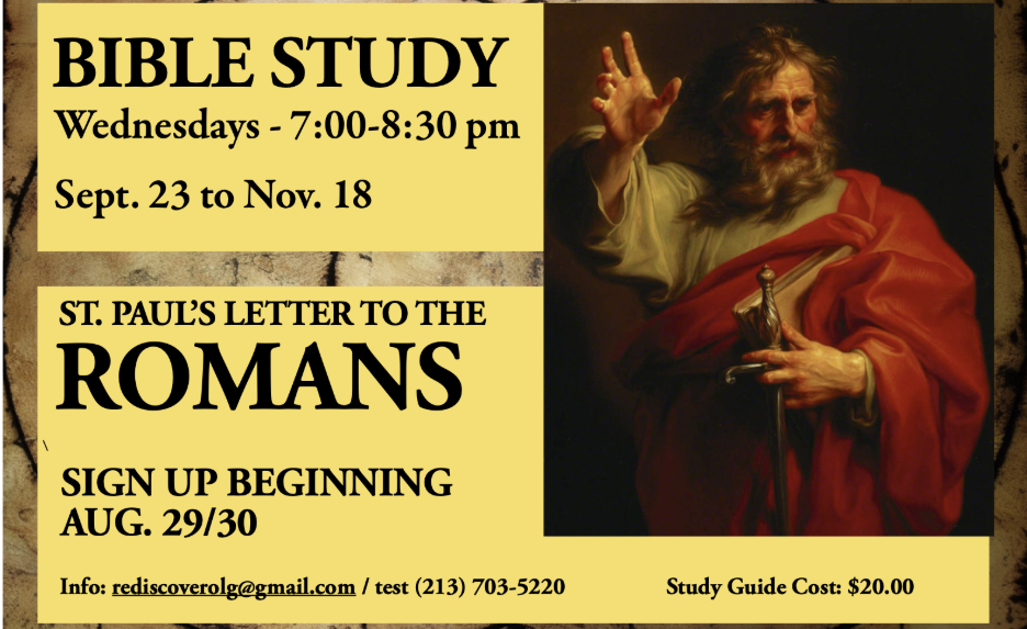 Deepen Your Faith: Join Our Upcoming Bible Study on St. Paul’s Letter to the Romans