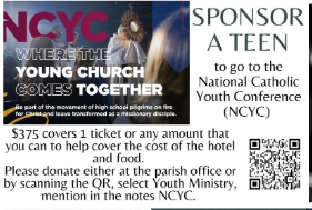 Empower Our Young Church: Sponsor a Teen for NCYC